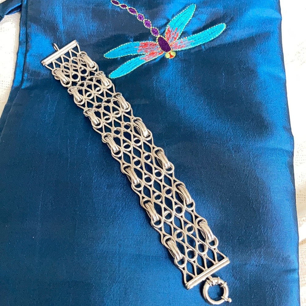 Silver link bracelet